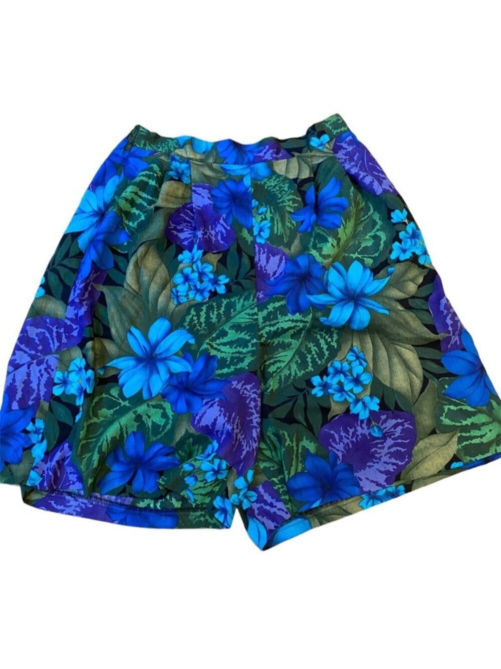 Vintage Women’s Shorts Floral Hawaiian 90s High Waist Coastal  Petite Medium